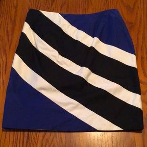 WHBM Diagonal Striped Pencil Skirt